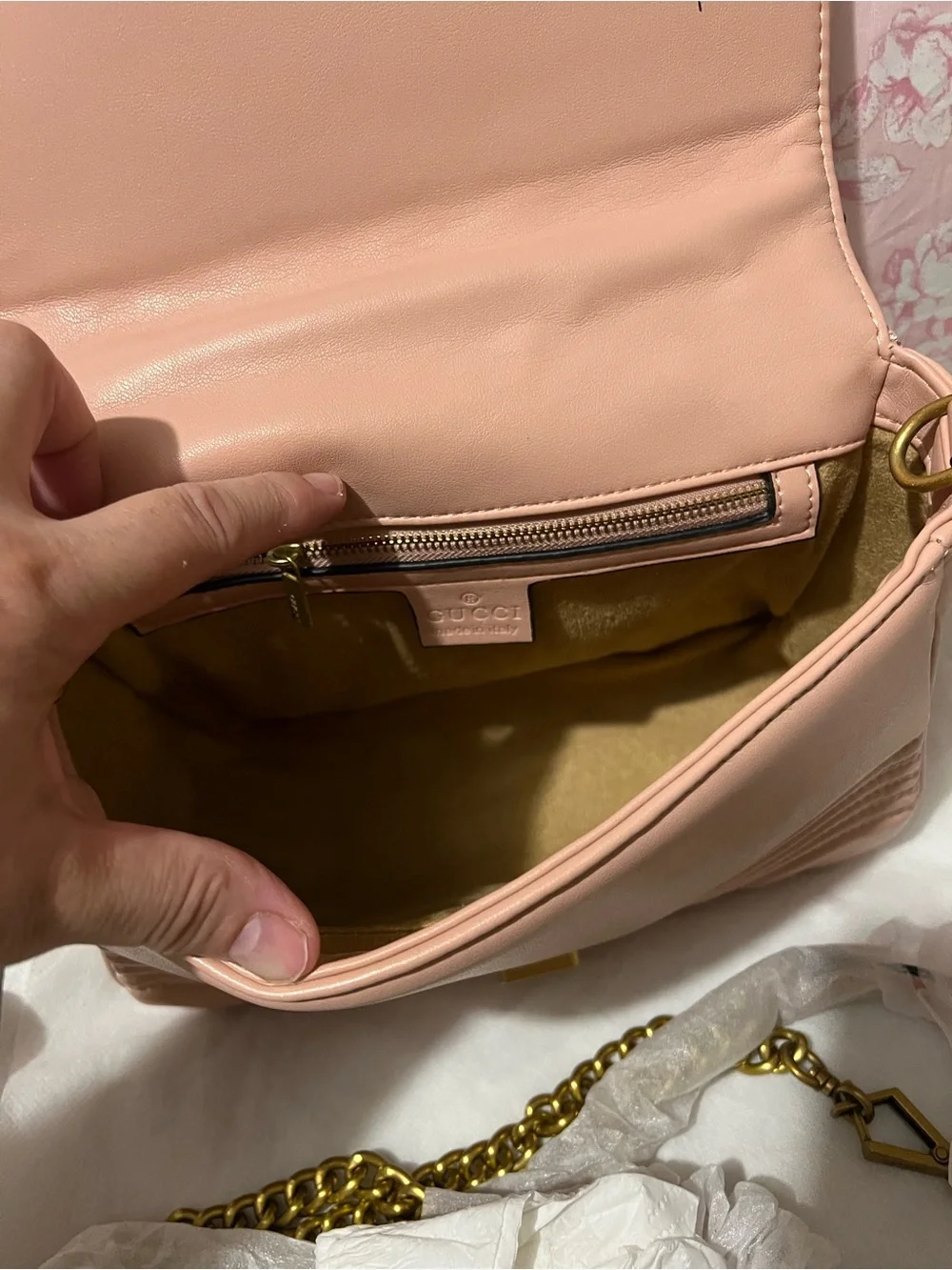 Inspired Pink Leather Quilted Top-Handle Bag